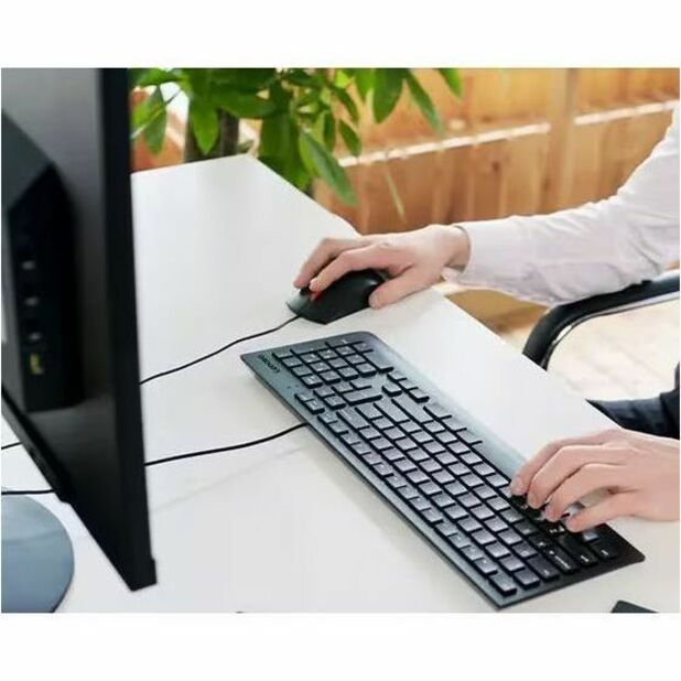 Lenovo Essential Wired Keyboard And Mouse Combo (French Canadian 058)
