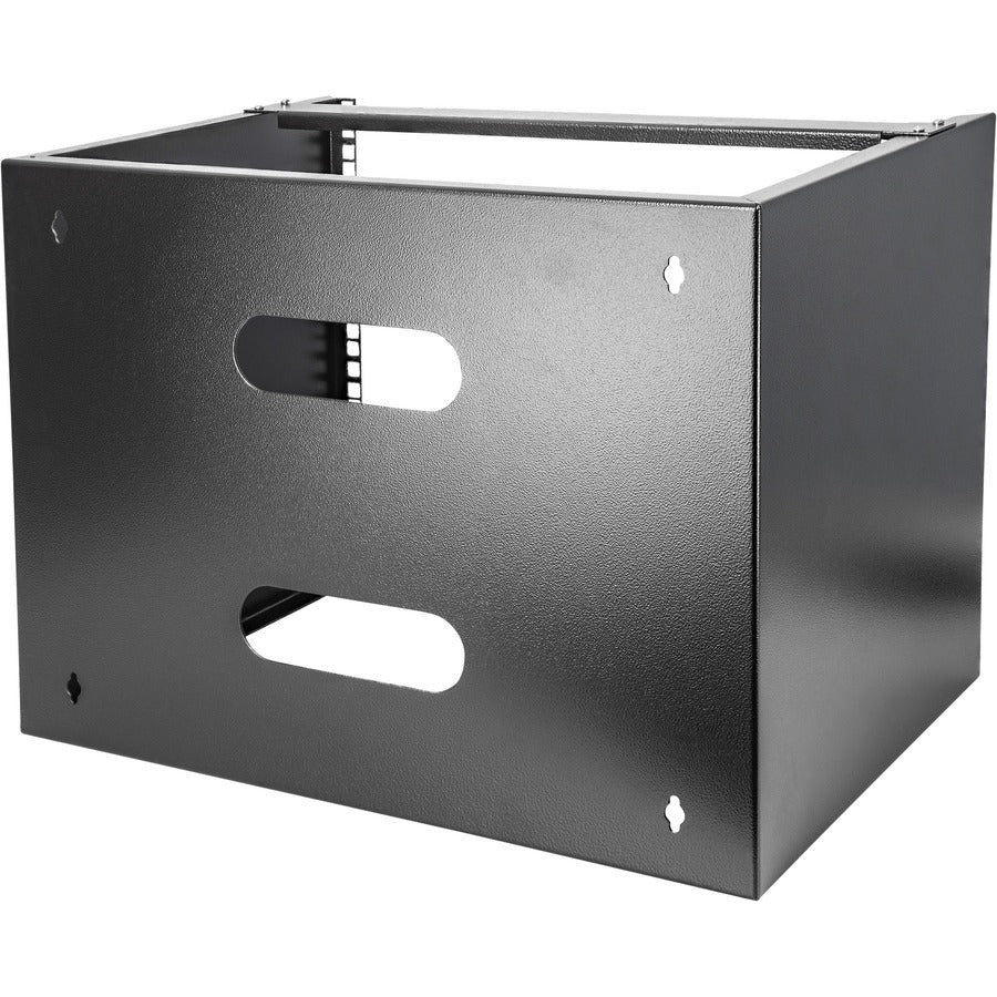 StarTech.com 8U Wall Mount Rack, 14in Deep, 19 inch Wall Mount Network Rack, Wall Mounting Patch Panel Bracket for Switch/IT Equipment