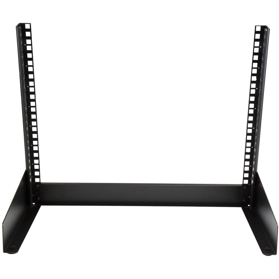 StarTech.com 2-Post 8U Desktop Server Rack, Open Frame 19in Computer Rack, Small Home/Office Rack for AV / Studio / Data / IT Equipment

