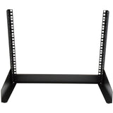 StarTech.com 2-Post 8U Desktop Server Rack, Open Frame 19in Computer Rack, Small Home/Office Rack for AV / Studio / Data / IT Equipment
