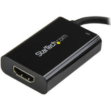 StarTech.com USB C to HDMI 2.0 Adapter 4K 60Hz with 60W Power Delivery Pass-Through Charging - USB Type-C to HDMI Video Converter - Black
