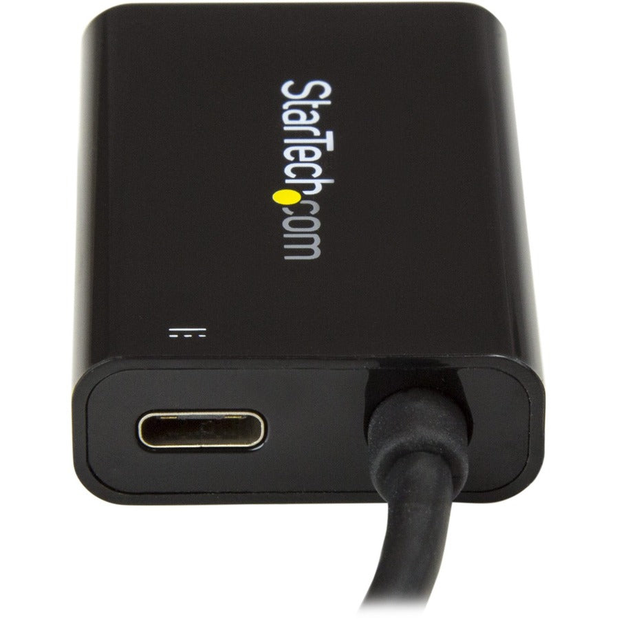 StarTech.com USB C to HDMI 2.0 Adapter 4K 60Hz with 60W Power Delivery Pass-Through Charging - USB Type-C to HDMI Video Converter - Black
