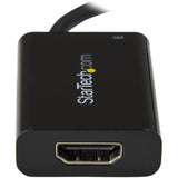 StarTech.com USB C to HDMI 2.0 Adapter 4K 60Hz with 60W Power Delivery Pass-Through Charging - USB Type-C to HDMI Video Converter - Black
