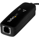 StarTech.com USB 2.0 Fax Modem - 56K External Hardware USB Dial Up V.92 Modem/ Dongle/Adapter - Computer Data Modem USB to Telephone Jack
