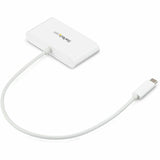 StarTech.com 3 Port USB C Hub with Gigabit Ethernet - USB-C to 3x USB-A - USB 3.0 - White - USB Hub with GbE - USB-C to USB Adapter - USB Type C Hub