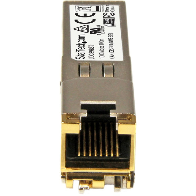 StarTech.com HPE JD089B Compatible SFP Module - 1000BASE-T - 1GE Gigabit Ethernet SFP SFP to RJ45 Cat6/Cat5e - 100m