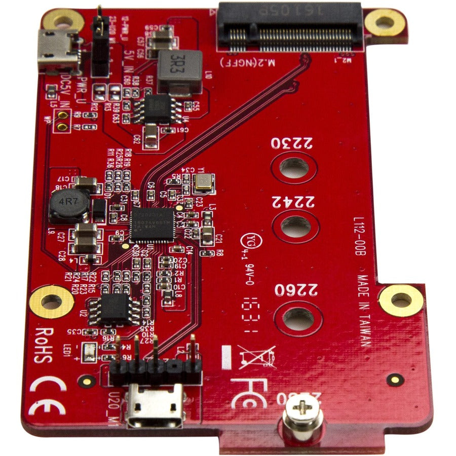 StarTech.com Raspberry Pi Board - USB 2.0 480Mbps - USB to M.2 SATA Converter - USB to SATA Raspberry Pi SSD