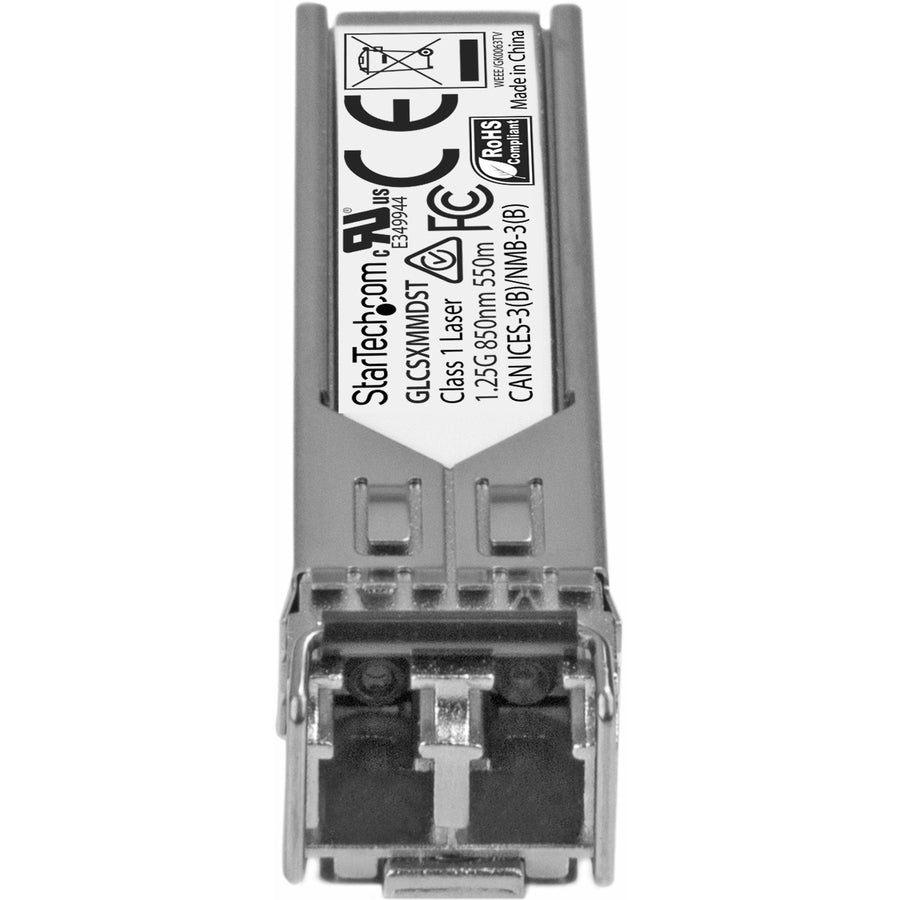StarTech.com Cisco GLC-SX-MMD Compatible SFP Module - 1000BASE-SX - 1GE Gigabit Ethernet SFP 1GbE Multimode Fiber MMF Optic Transceiver
