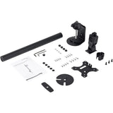 StarTech.com Single Monitor Desk Mount, Adjustable Monitor VESA Mount 34" (17.6lb/8kg) Display, Ergonomic Pole Mount Arm, C-Clamp/Grommet