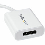 StarTech.com USB C to DisplayPort Adapter 4K 60Hz - USB Type-C to DP 1.4 Monitor Video Converter (DP Alt Mode) - TB3 Compatible - White