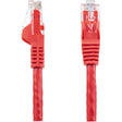 StarTech.com 12ft CAT6 Ethernet Cable - Red Snagless Gigabit - 100W PoE UTP 650MHz Category 6 Patch Cord UL Certified Wiring/TIA
