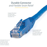 StarTech.com 9ft CAT6 Ethernet Cable - Blue Snagless Gigabit - 100W PoE UTP 650MHz Category 6 Patch Cord UL Certified Wiring/TIA