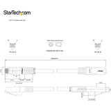 StarTech.com 9ft CAT6 Ethernet Cable - Blue Snagless Gigabit - 100W PoE UTP 650MHz Category 6 Patch Cord UL Certified Wiring/TIA