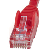 StarTech.com 9ft CAT6 Ethernet Cable - Red Snagless Gigabit - 100W PoE UTP 650MHz Category 6 Patch Cord UL Certified Wiring/TIA