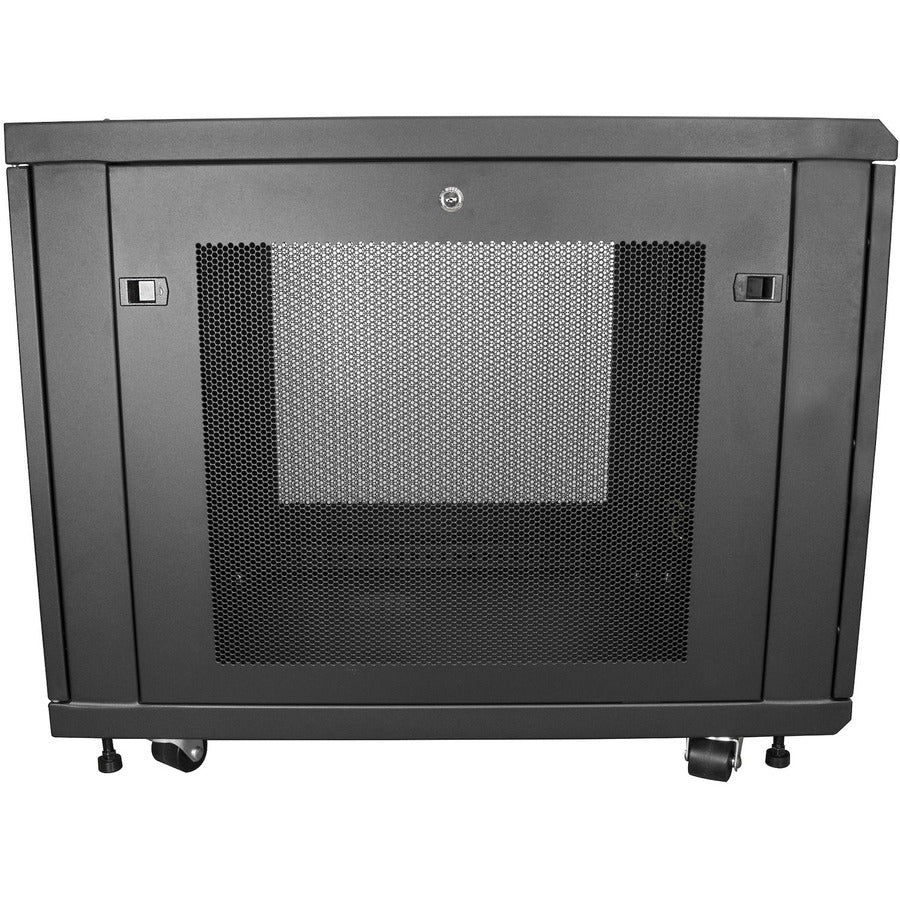 StarTech.com 4-Post 12U Server Rack Cabinet, 19" Data Rack Cabinet for Computer / IT Equipment, Home Network Rack, Half Height Server Rack