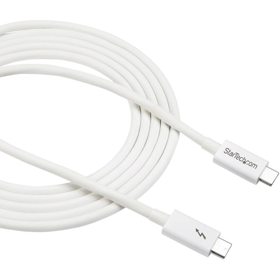 StarTech.com 6.6ft (2m) Thunderbolt 3 Cable, 20Gbps, 100W PD, 4K Video, Thunderbolt-Certified, Compatible w/ TB4/USB 3.2/DisplayPort
