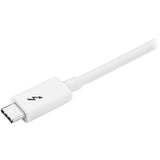StarTech.com 3.3ft (1m) Thunderbolt 3 Cable, 20Gbps, 100W PD, 4K Video, Thunderbolt-Certified, Compatible w/ TB4/USB 3.2/DisplayPort