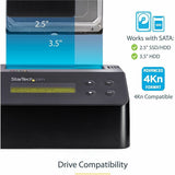 StarTech.com Hard Drive Eraser, Standalone HDD/SSD Sanitizer, 4Kn, Secure Erase Hard Disk Wiper Dock, Hardware Erasing Tool, TAA Compliant