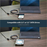 Câble adaptateur USB-C vers SATA StarTech.com pour disques SSD/HDD 2,5"/3,5" - Câble adaptateur USB 3.1 (10 Gbit/s) pour disque dur - Adaptateur USB SATA