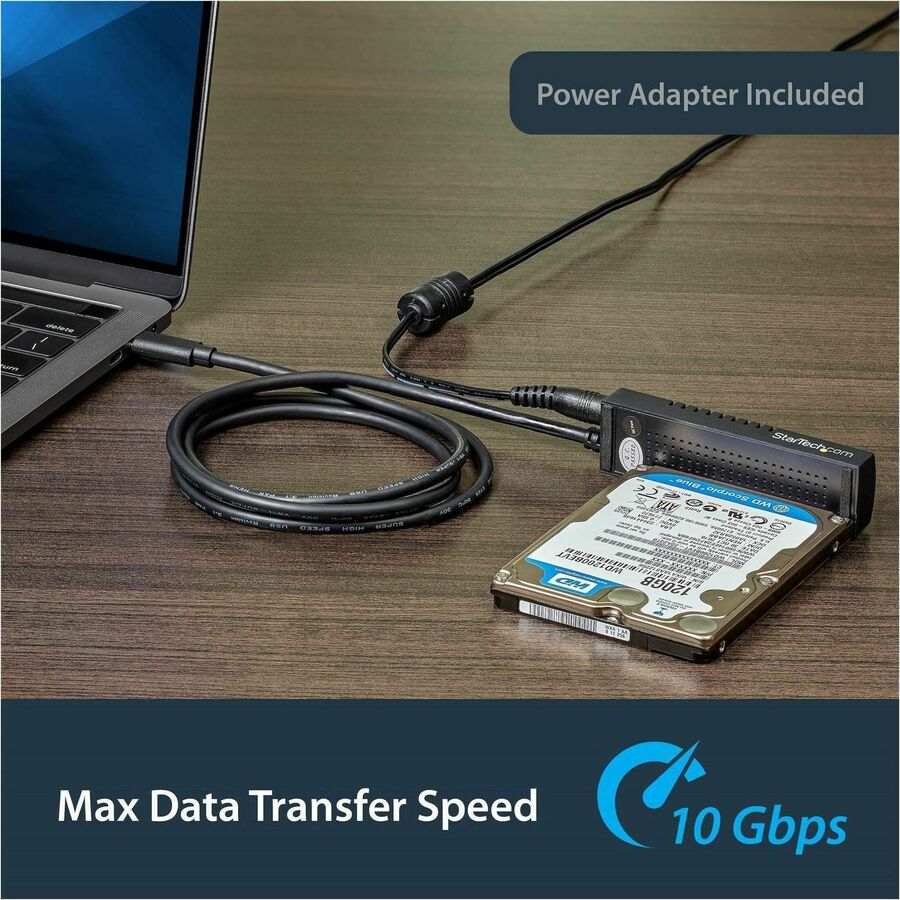 Câble adaptateur USB-C vers SATA StarTech.com pour disques SSD/HDD 2,5"/3,5" - Câble adaptateur USB 3.1 (10 Gbit/s) pour disque dur - Adaptateur USB SATA