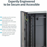 StarTech.com 4-Post 42U Server Rack Cabinet, 19" Data Rack Cabinet for Computer / IT Equipment mount, Rack Server Cabinet with Casters