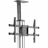 StarTech.com TV Cart - For 32" to 75" Displays - AV Cart - Height Adjustable - Lockable Wheels - Flat Screen TV Cart - Media Cart on Wheels