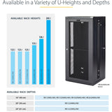 StarTech.com 15U 19" Wall Mount Network Cabinet - 16" Deep Hinged Locking Flexible IT Data Equipment Rack Vented Switch Enclosure w/Shelf