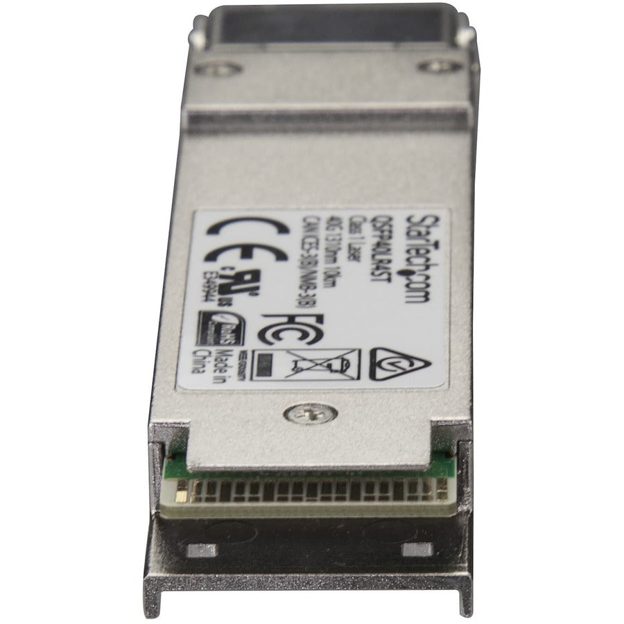 StarTech.com MSA Uncoded QSFP+ Module - 40GBASE-LR4 - 40GE Gigabit Ethernet QSFP+ 40GbE Single Mode Fiber (SMF) Optic Transceiver 10km DDM