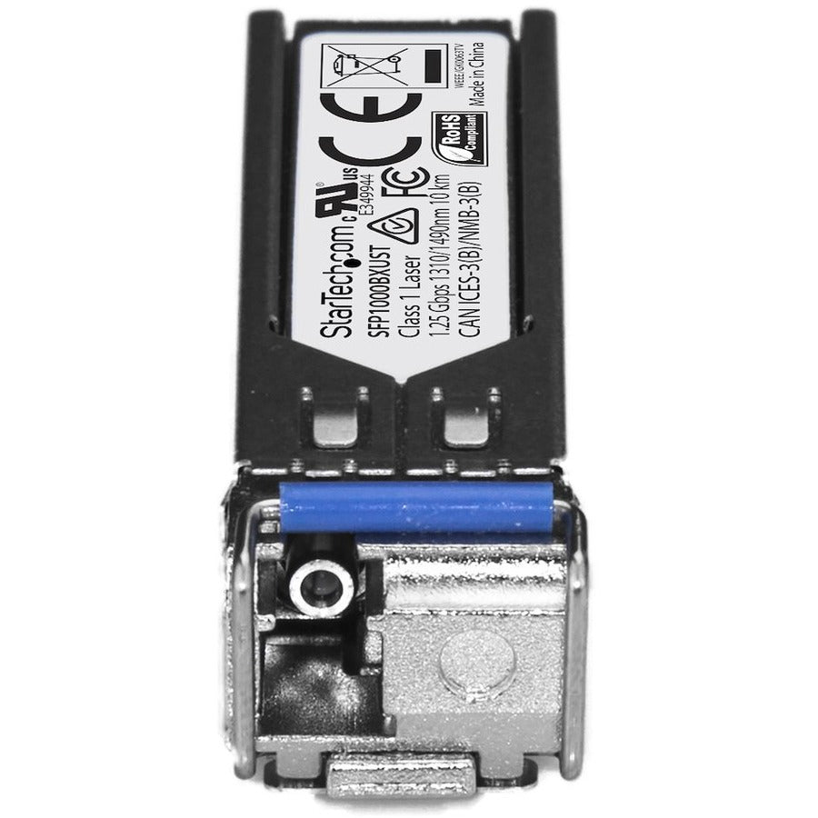 StarTech.com MSA Uncoded SFP Transceiver Module - 1000BASE-BX - 1GbE Gigabit Ethernet BiDi Fiber (SMF)