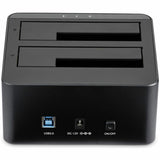 StarTech.com Dual-Bay USB 3.0 to SATA Hard Drive Docking Station, 2.5/3.5" SATA I/II/III, SSD/HDD Dock, USB Hard Drive Bays, Top-Loading