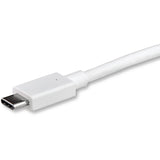 StarTech.com 3ft/1m USB C to DisplayPort 1.2 Cable 4K 60Hz - USB Type-C to DP Video Adapter Monitor Cable HBR2 - TB3 Compatible - White