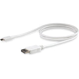 StarTech.com 3ft/1m USB C to DisplayPort 1.2 Cable 4K 60Hz - USB Type-C to DP Video Adapter Monitor Cable HBR2 - TB3 Compatible - White
