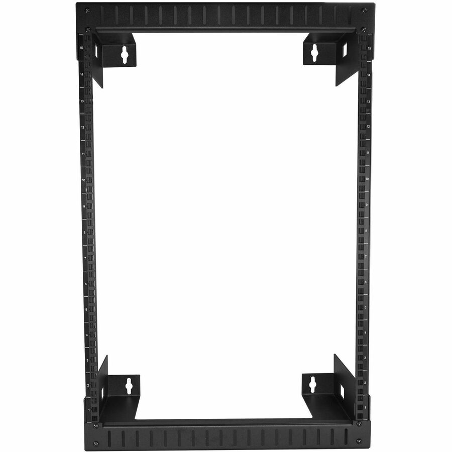 StarTech.com 2-Post 15U Heavy-Duty Wall-Mount Network Rack, 19" Open Frame Server Rack for Computer Equipment, Wall Mount Data Rack~