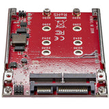 StarTech.com Dual-Slot M.2 to SATA Adapter - M.2 SATA Adapter for 2.5" Drive Bay - M.2 Adapter - M.2 SSD Adapter - M.2 NGFF SSD Adapter - RAID