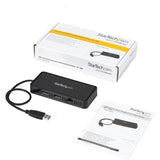 StarTech.com USB 3.0 Mini Dock - Dual Monitor USB Type-A Laptop Docking Station - DisplayPort 4K 60Hz & Gigabit Ethernet - 1' (30cm) cable