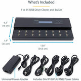StarTech.com 1:15 Standalone USB Duplicator and Eraser - for USB Flash Drives - Flash Drive Duplicator - USB Copier - USB Thumb Drive Duplicator