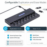 StarTech.com 1:15 Standalone USB Duplicator and Eraser - for USB Flash Drives - Flash Drive Duplicator - USB Copier - USB Thumb Drive Duplicator