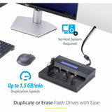 StarTech.com 1:7 Standalone USB Duplicator and Eraser - for USB Flash Drives - Flash Drive Duplicator - USB Copier - USB Thumb Drive Duplicator