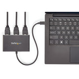 StarTech.com 3-Port USB-C Multi-Monitor Adapter, Type-C to 3x HDMI MST Hub, Triple 1080p HDMI Laptop Display Extender / Splitter, Windows