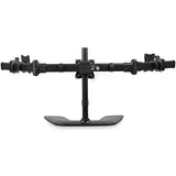 StarTech.com Triple Monitor Stand, Crossbar, Steel &amp; Aluminum, For VESA Mount Monitors up to 27"(17.6lb/8kg), Monitor Stand, 3 Monitor Arm