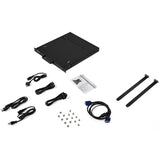 StarTech.com Rackmount KVM Console - 1U 17" LCD Monitor Single Port VGA KVM Server Rack Drawer includes Cables & Hardware - USB Support