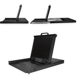 StarTech.com 8 Port Rackmount KVM Console w/ Cables - Integrated KVM Switch w/ 17" LCD - 1U LCD KVM Drawer 50000 MTBF - USB + VGA Support