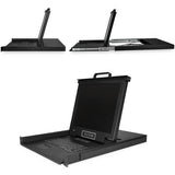 StarTech.com 16 Port Rackmount KVM Console w/ Cables - Integrated KVM Switch w/ 17" LCD - 1U LCD KVM Drawer 50000 MTBF - USB + VGA Support
