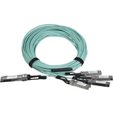 StarTech.com AOC Breakout Cable for Cisco QSFP-4X10G-AOC10M - 15m 40G 1x QSFP+ to 4x SFP+ AOC Cable 40GbE QSFP+ Active Optical Fiber 49ft