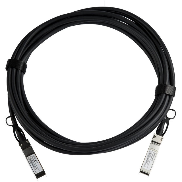 StarTech.com MSA Uncoded Compatible 5m 10G SFP+ to SFP+ Direct Attach Cable - 10 GbE SFP+ Copper DAC 10 Gbps Low Power Passive Twinax