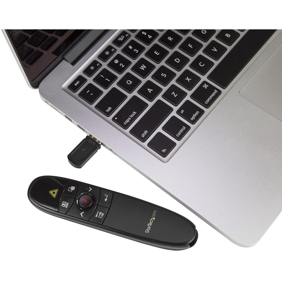 Star Tech.com Wireless Presentation Remote with Red Laser Pointer - 90 ft. - PowerPoint Presentation Clicker for Mac & Windows (PRESREMOTE)