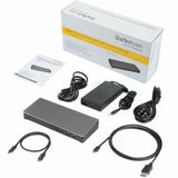 StarTech.com Thunderbolt 3 Dock - Dual Monitor 4K 60Hz TB3 Docking Station with DisplayPort - 85W Power Delivery, 6-Port USB 3.0, SD, GbE