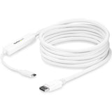 StarTech.com 9.8ft/3m USB C to DisplayPort 1.2 Cable 4K 60Hz - USB Type-C to DP Video Adapter Monitor Cable HBR2 - TB3 Compatible - White
