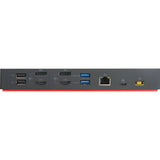 ThinkPad Hybrid USB-C with USB-A Dock - Black - USB; Gigabit Ethernet; Display P