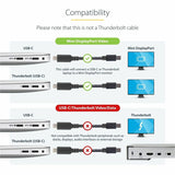 StarTech.com 1 m / 3.3 ft. USB-C to Mini DisplayPort Cable - 4K 60Hz - Black - USB 3.1 Type-C to Mini DP Adapter Cable - mDP Cable
